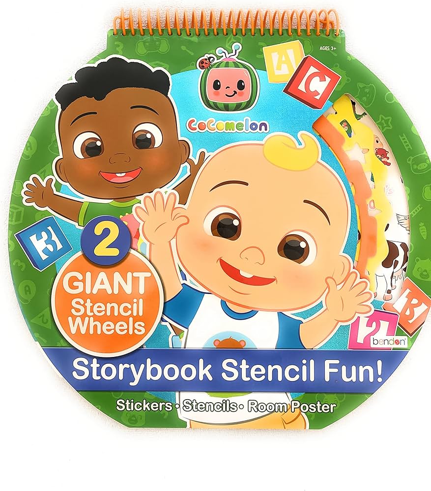 Cocomelon Story book stencil fun